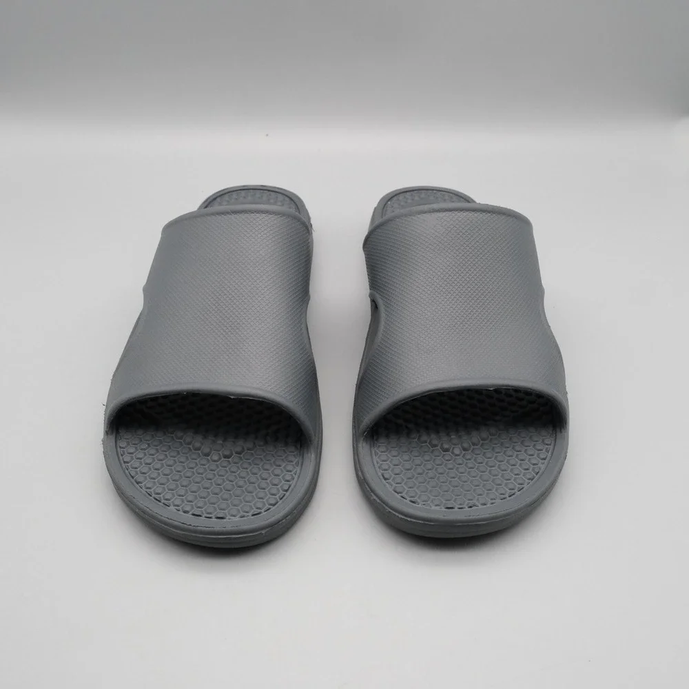 Totes Men Sol Bounce Slides Size 9 Grey Everywear Comfort Lightweight Sporty